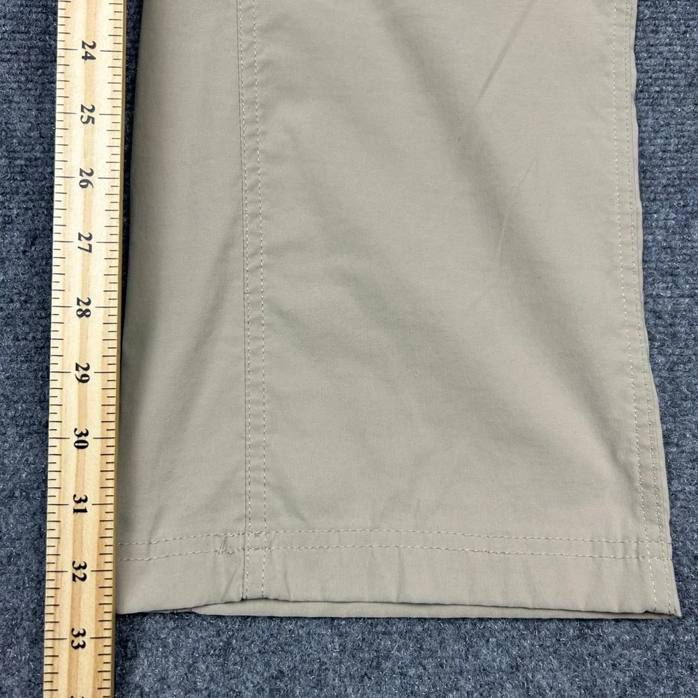 Eddie Bauer First Ascent Guide Pro Pants Mens 36x34 Khaki Hiking Utility Stretch